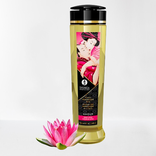 Shunga aceite de masaje erótico "dulce loto"