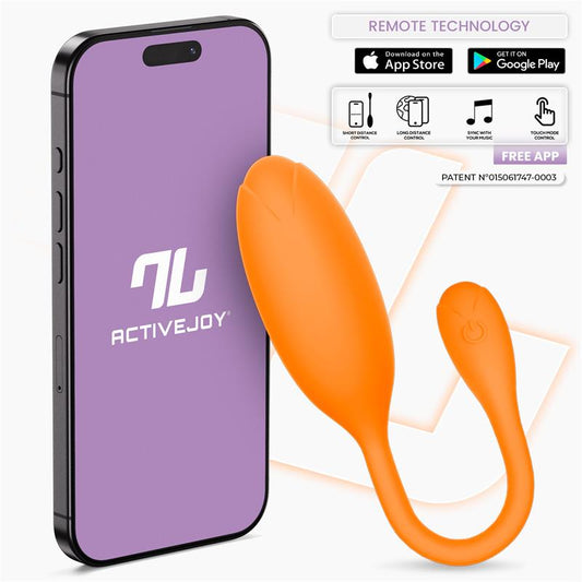 Intoyou huevo vibrador "Logan" naranja (con app)