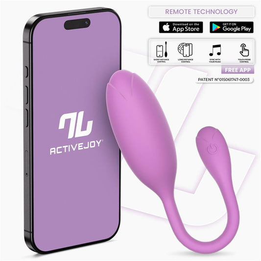 Intoyou huevo vibrador "Logan" púrpura (con app)