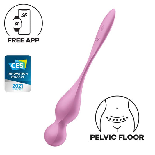 Satisfyer vibrador y bolas Kegel "Love Birds 1" rosa (con app)