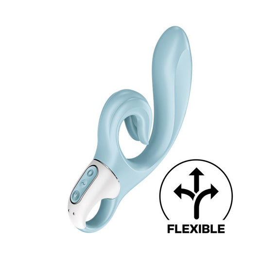 Satisfyer vibrador de conejo para punto G y clítoris "Love Me" - Azul claro