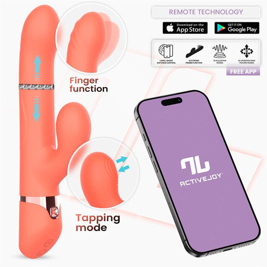 Intoyou vibrador 4 en 1 con anillo de bolas "Mindy" (con app)