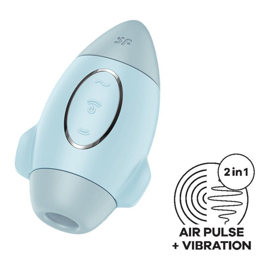 Satisfyer succionador de clítoris con vibración "Mission Control" azul