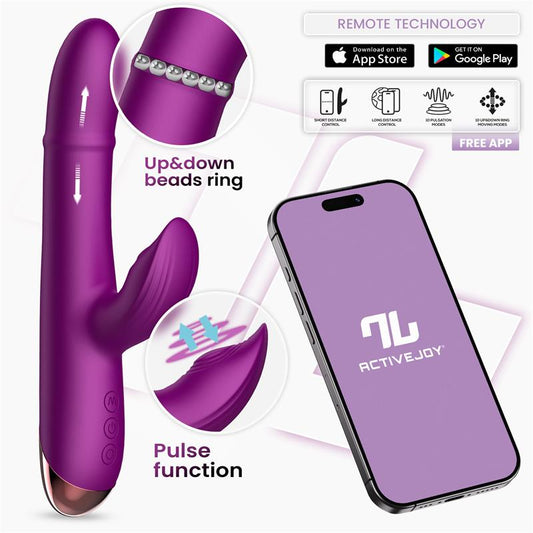 Intoyou vibrador con anillo de bolas internas y pulsación "Sendel" (con app)