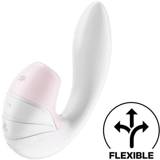 Satisfyer succionador de clítoris con vibración "Supernova" blanco