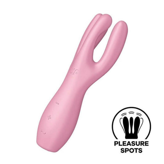 Satisfyer vibrador "Threesome 3 Lay-on" rosa