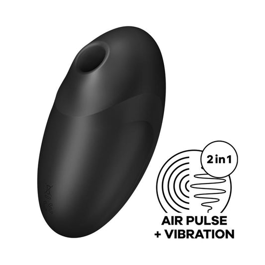 Satisfyer succionador de clítoris con vibración "Vulva Lover 3" negro