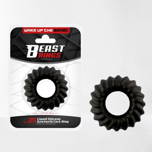Beast Ring anillo para pene de silicona líquida con diseño sierra 2.5 cm