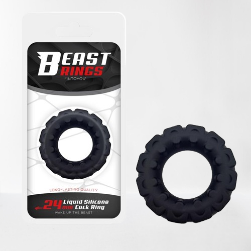 Beast Ring anillo para  pene de silicona líquida con diseño poligonal 2.4 cm