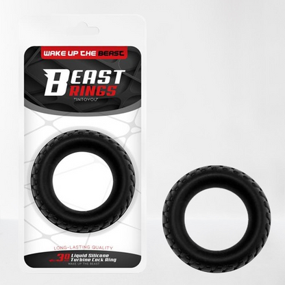 Beast Ring anillo para pene de silicona líquida con diseño turbina 3 cm