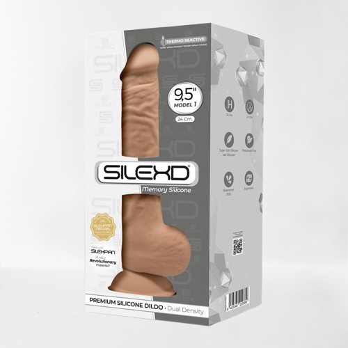 Silexd dildo hiper realista "Dual Density" 24 cm natural