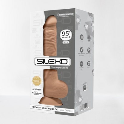 Silexd dildo hiper realista "Dual Density" 24 cm natural