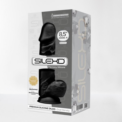Silexd dildo hiper realista "Dual Density" 21,5 cm negro