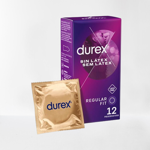 Durex preservativos "Sin Látex" regular (12u)