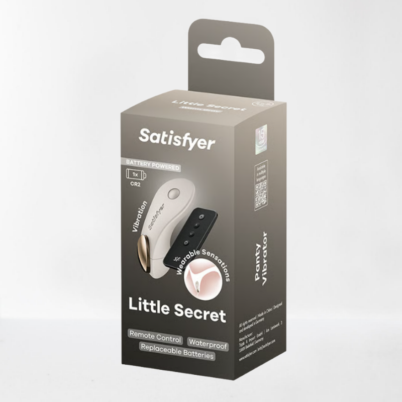 Satisfyer vibrador de braguita con mando "Little Secret Battery"