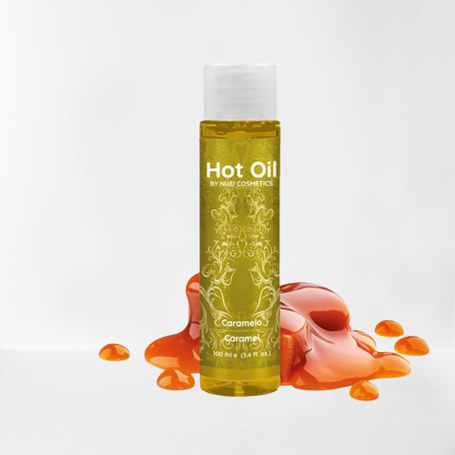 Nuei Cosmetics aceite de masaje efecto calor "Caramelo"