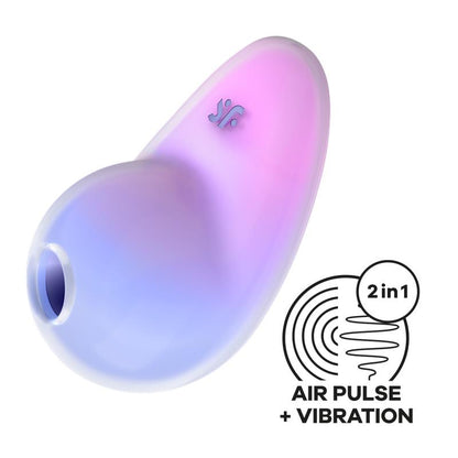 Satisfyer succionador de clítoris con vibración "Pixie Dust" violeta/rosa