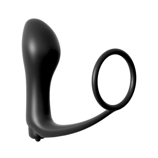 Anal Fantasy anillo para pene con plug vibrador anal "Anal ass-gasm cockring vibrating plug"
