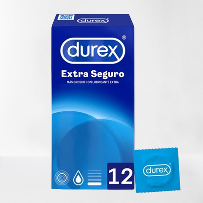 Durex preservativos "Extra seguro" regular (12u)