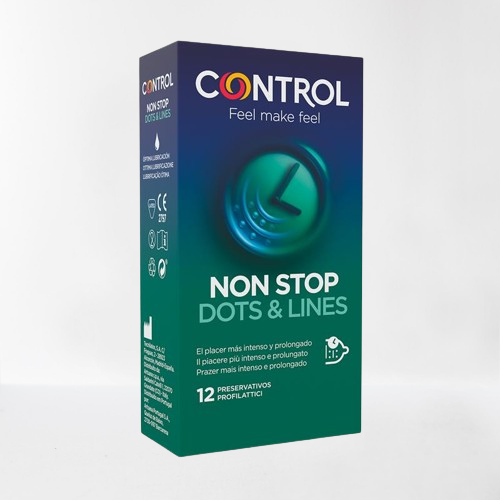 Control preservativos "Non stop dots & lines" regular (12u)