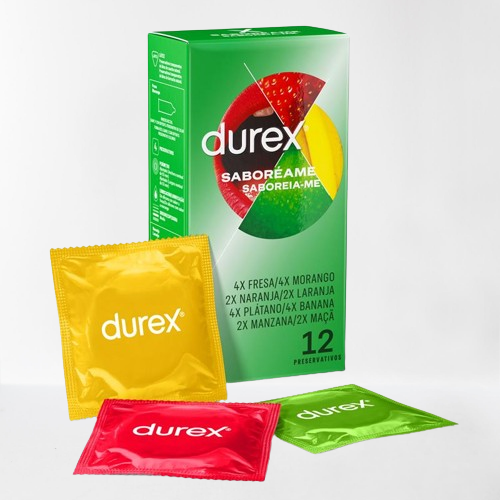 Durex preservativos "Saboréame" ajustados (12u)