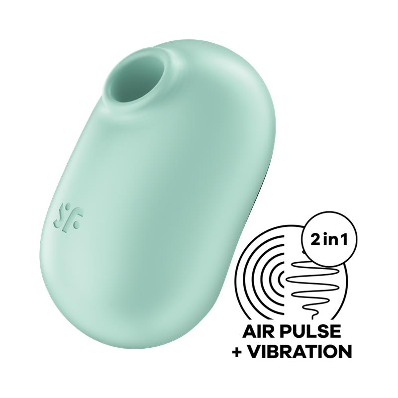 Satisfyer succionador de clítoris con vibración "Pro To Go 2" menta