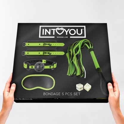 Intoyou "Shining Line" set bondage 5 piezas (brillanen la oscuridad)