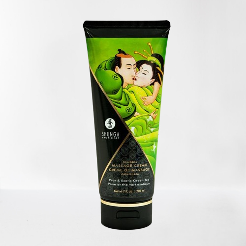 Shunga crema de masaje "pera y té verde"