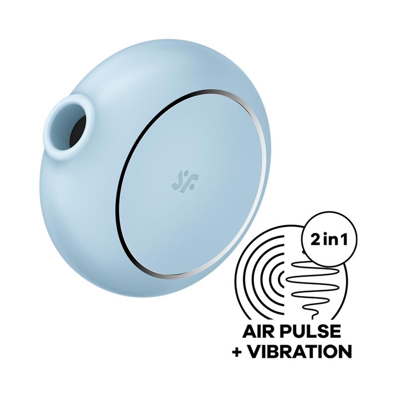 Satisfyer succionador de clítoris con vibración "Pro To Go 3" azul