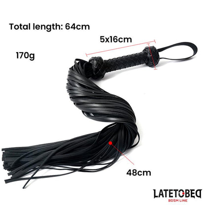 LateToBed "BDSM Line" flogger trenzado 64.5 cm