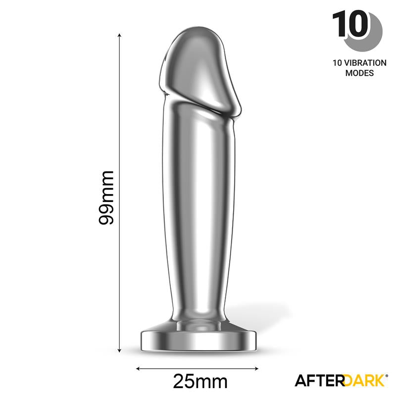 LateToBed Afterdark plug anal con vibración "Sarmy" talla S cromado