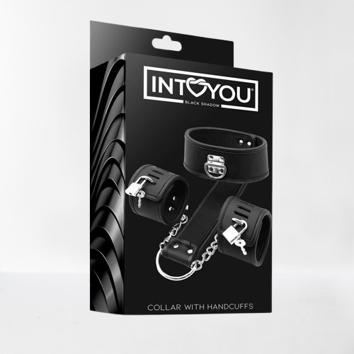 Intoyou "Black Shadow" collar con esposas para muñecas