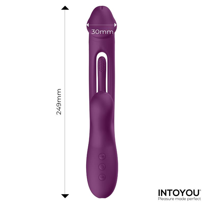 Intoyou vibrador con lengua, bola de golpeteo y flipping "Siter"