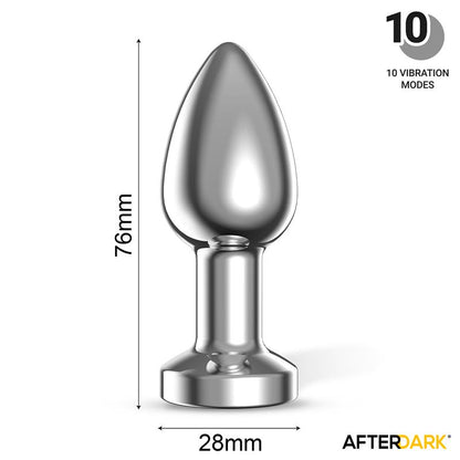 LateToBed Afterdark plug anal con vibración "Dimpor" talla S cromado
