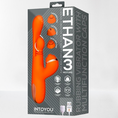 Intoyou vibrador 4 en 1 (tapping-licking-tickling-masaje) "Ethan"