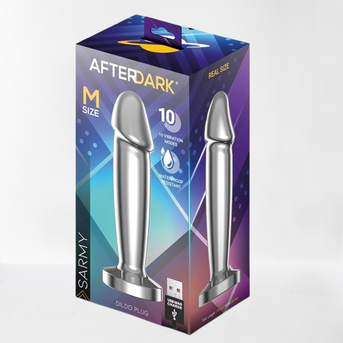 LateToBed Afterdark plug anal con vibración "Sarmy" talla M cromado
