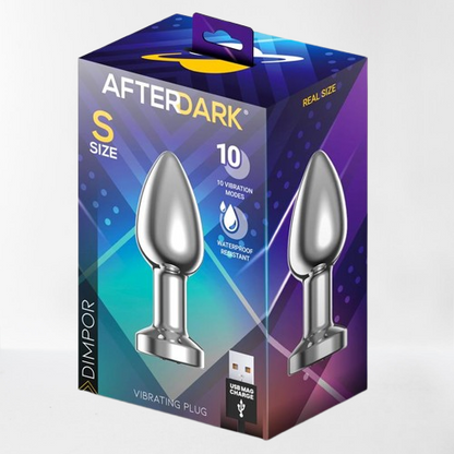 LateToBed Afterdark plug anal con vibración "Dimpor" talla S cromado