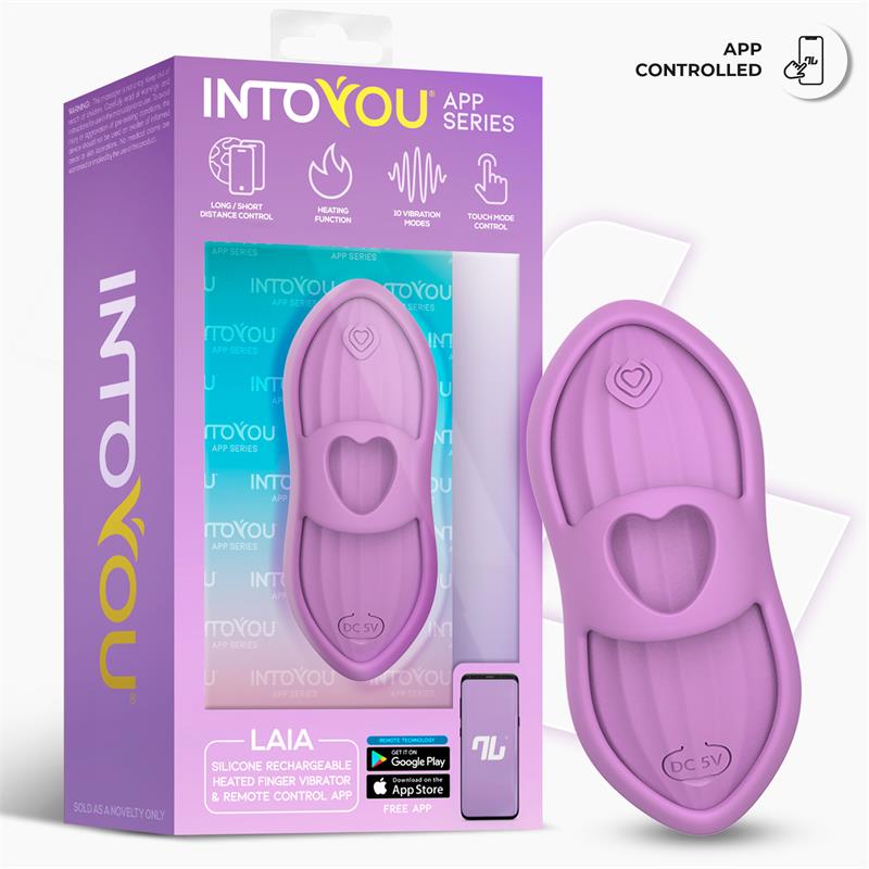 INTOYOU APP SERIES estimulador de dedo con calor y funda "Laia"
