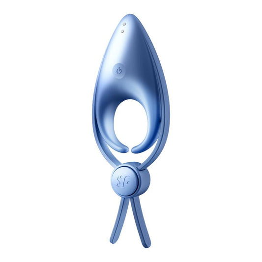 Satisfyer anillo vibrador de doble lazo "Sniper" - Azul