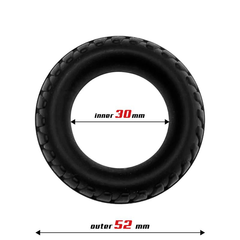 Beast Ring anillo para pene de silicona líquida con diseño turbina 3 cm