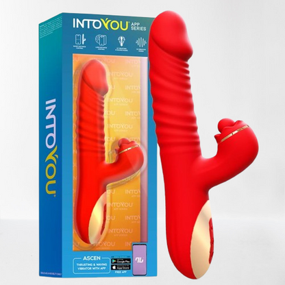 Intoyou vibrador con thrusting y waving "Ascen" (con app)