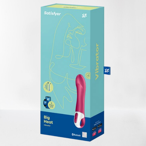 Satisfyer vibrador con efecto calor "Big Heat" (con app)