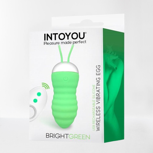 Intoyou huevo vibrador con control Remoto "Brightgreen"