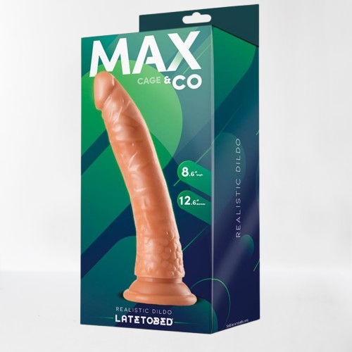 LateToBed Max & Co dildo realista con testículos "Cage" 22 cm