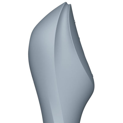 Satisfyer succionador de clítoris con vibración "Curvy Trinity 3" gris