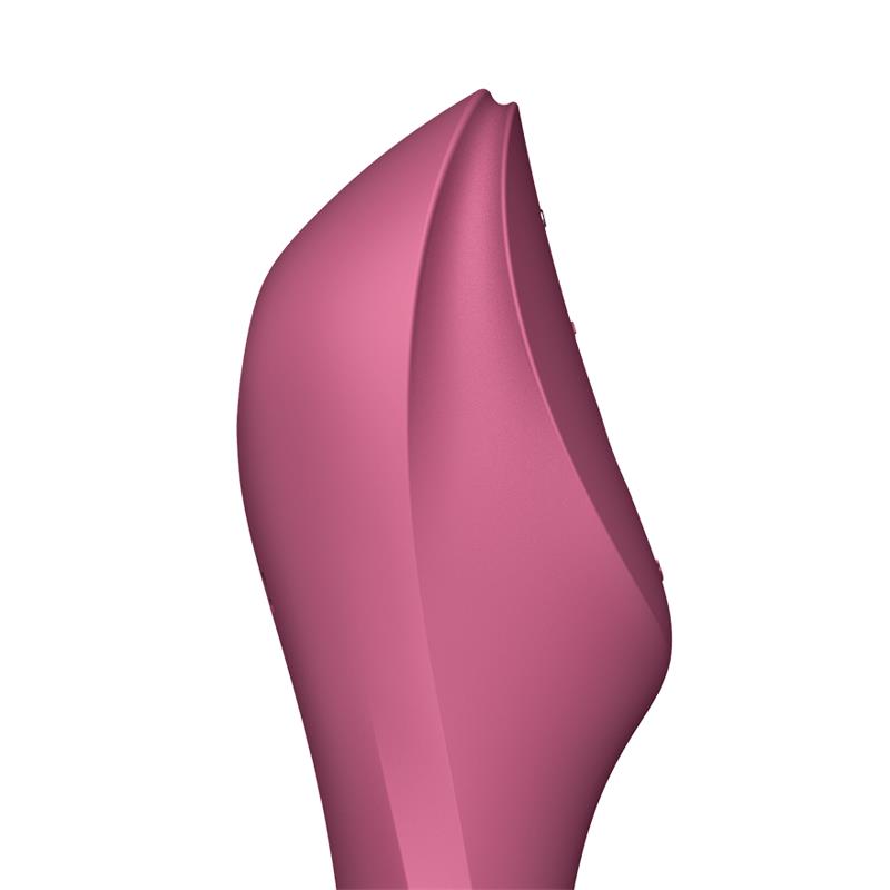 Satisfyer succionador de clítoris con vibración "Curvy Trinity 3" rojo