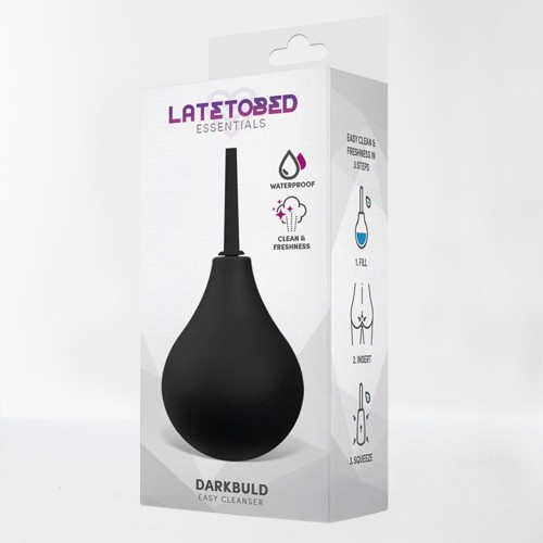 LateToBed ducha anal "Darkbuld" negra