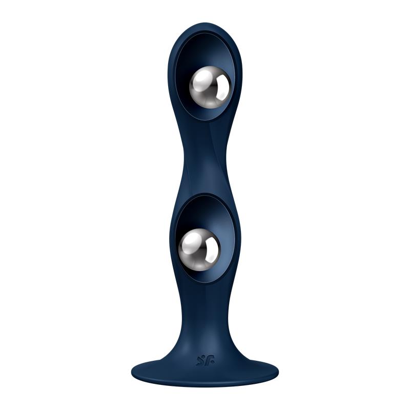 Satisfyer dildo con bolas internas "Double Ball-R" azul