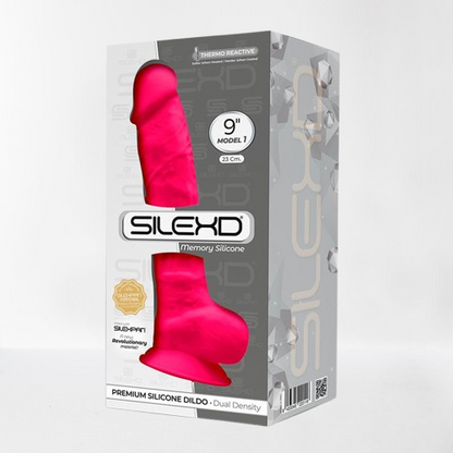 Silexd dildo hiper realista "Dual Density" 23 cm rosa