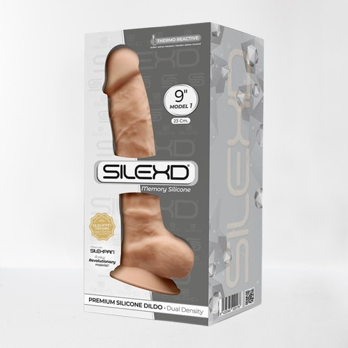 Silexd dildo hiper realista "Dual Density" 23 cm natural